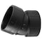 Charlotte Pipe And Foundry Charlotte Pipe 1-1/2 in. Hub X 1-1/2 in. D Hub ABS 22-1/2 Degree Elbow ABS003240600 - alternate 1